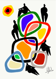 padrawing lionel borla affiche oeuvredartillustration anneauxpyramides lartetlafacon galerieparisbatignolles