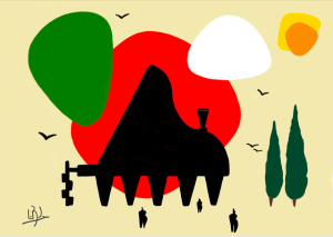padrawing lionel borla affiche oeuvredartillustration piano lartetlafacon galerieparisbatignolles