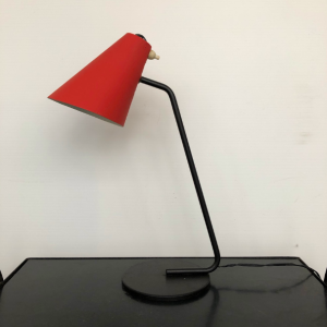 lampe vintage cocotte rouge jacques biny metal luminaire paris batignolleslartetlafacon vintagedealer ruenollet