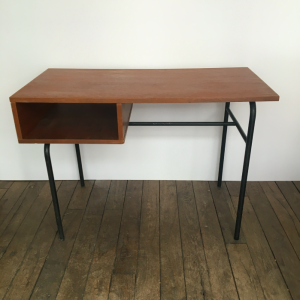 bureau vintage bois metal tubulaire noir annees50 paris batignolles concept store decoration paris leboncoin