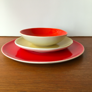 vaisselle colorée ceramique atelier bazelaire paris italie lartetlafaçon decoration batignolles boutique paris assiette bol orange miel