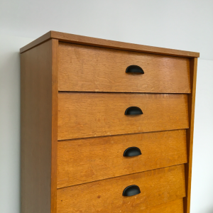 chiffonier buffet commode vintage bois clair annees50 galerie vintage brocante meuble rangement