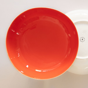 saladier ceramique couleur orange atelier bazelaire vaisselle decoration paris