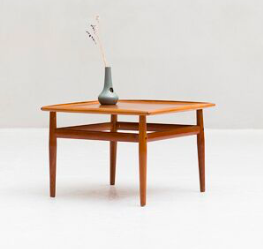 table basse carré vintage danoise grete jalk glostrup galerie danoise paris batignolles lartetlafaçon 17eme
