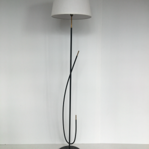 lampadaire vintage cle de sol arlus annees50 midcentury lighting frenchdesignlaiton doré