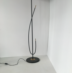 lampadaire vintage cle de sol arlus annees50 midcentury lighting frenchdesignpied fonte