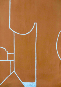 tenture couleurs serigraphie avrandinis terracotta decoration paris galerie art tableau