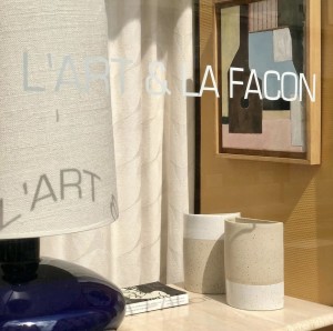 lampe ceramique bleu telma brigitte de bazelaire galerie paris lannexe rue nollet lartetlafacon