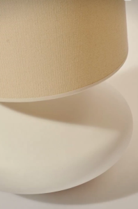 lampe ceramique telma brigitte de bazelaire blanc bleu