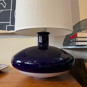 lampe ceramique bleu bazelaire