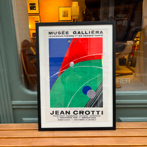 affiche ancienne jean crotti musee galliera peinture cosmique