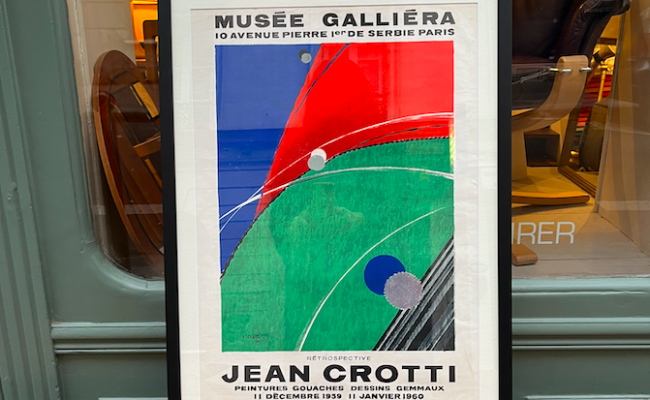 Affiche originale Jean Crotti Musée Galliera – VENDU