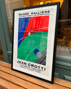 affiche ancienne jean crotti musee galliera peinture cosmique affiche colorée