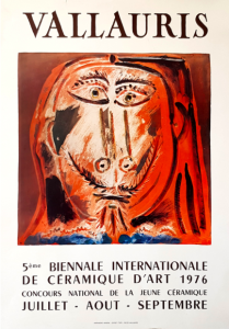 affiche 5eme biennale vallauris 1976 picasso ceramic