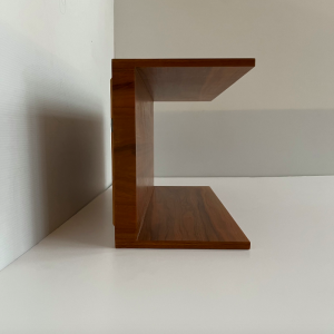 etagere murale bois clair vintage 1960 danish design WR Wilhelm Renz vintage mural shelf