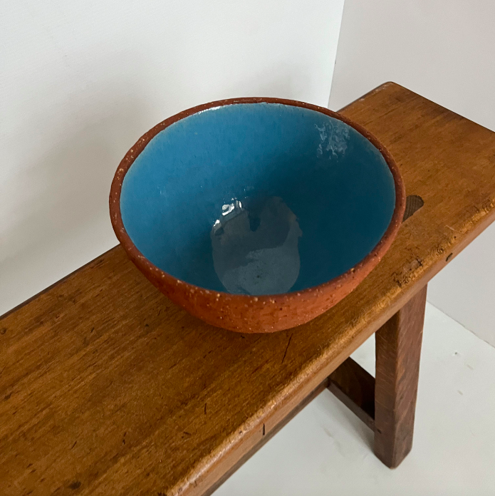 Saladier danois en terre chamoté intérieur vernissé – 90 €