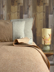 EAUX & FORET Collection Engagée plaid en laine recyclés francaise chiné FRANCOISE