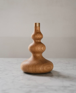 ovothing candle holder bougeoir bois tourné wood