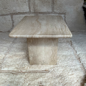 table basse travertin appoint tapis berbere marbre pierre decoration paris