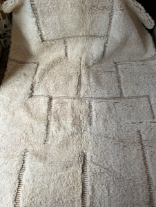 tapis berbere blanc 200x300cm salon decoration