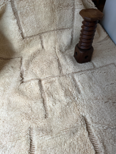 tapis berbere blanc 200x300cm salon decoration paris