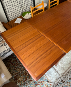 table scandinave allonge teck danish control galerie danoise paris