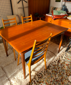 table scandinave allonge teck danish control galerie danoise paris batignolles lartetlafacon la boutique de caroline