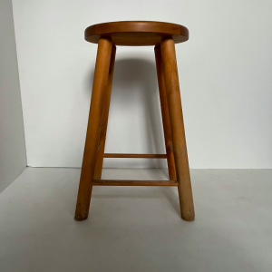tabouret bois clair table de chevet paris batignolles vintage