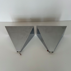 appliques murales vintage chromé triangulaire ikea vintage luminaires brocante paris space age