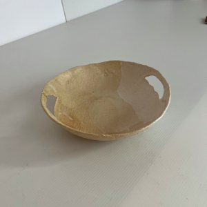 ceramique objets paris agnes beurel coupe ecru kintsugi