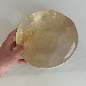 ceramique objets paris agnes beurel coupe ecru kintsugi decoration