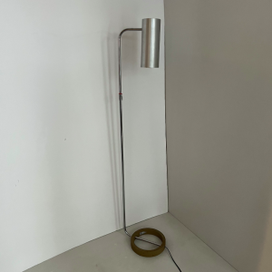 lampadaire liseuse metal brossé 1970 rosemarie rico baltensweiler luminaire