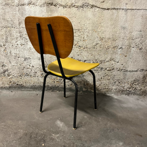 4 chaises vintage de salle a manger style jacques hitier french vintage design midcentury