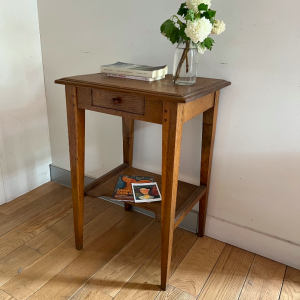 table dappoint de chevet ferme bois massif style campagne maison brocante paris lartetlafacon 3:4