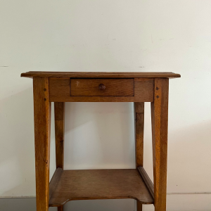 table dappoint de chevet ferme bois massif style campagne maison brocante paris lartetlafacon brocante