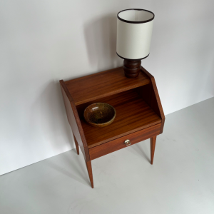 table de chevet vintage french midcenturydesign pied fuseau brocante paris batingolles