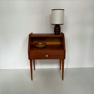 table de chevet vintage french midcenturydesign pied fuseau brocante rue nollet lartetlafaçon