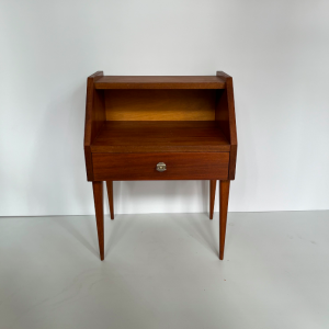 table de chevet vintage french midcenturydesign pied fuseau face