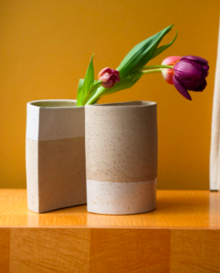 vase duo twins capucine valentin gres pyrité ceramique paris
