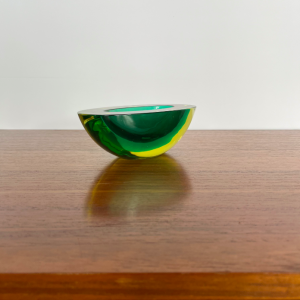 cendrier sommerso murano vert verre flaviopoli venise galerie objets paris antiques