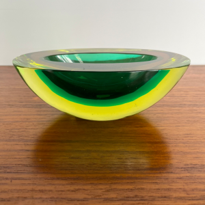 cendrier sommerso murano vert verre flaviopoli venise galerie objets paris batignolles