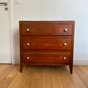 commode ancienne vintage 3 tiroirs face brocante paris batignoles epinettes guy moquet