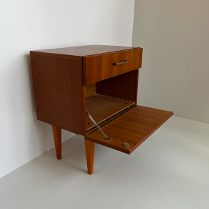 table de chevet annees 1950 tiroir abattant L'Annexe Batignolles