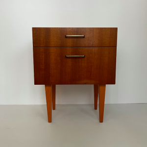 table de chevet annees 1950 tiroir abattant face brocante
