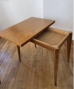 table portefeuille amanger bureau bois clair annees50 portefeuile extensible