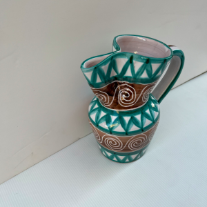 carafe robert picault dessin ceramique vert marron decoration paris montmartre batignolles brocante