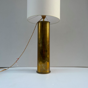 lampe à poser douille d'obus abatjour sur mesure batignolles artisanatdart paris luminaires place clichy