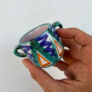 minipichet robert picault couleurs vives bleu vert ceramique vintage annees50 antiques batignolles paris