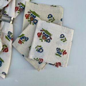 serviettes anciennes a fleurs broc paris