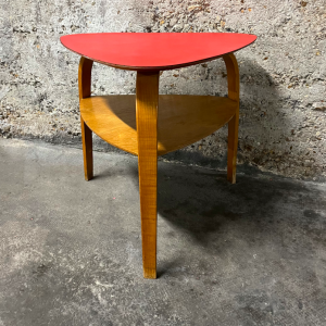 table steiner bowwood vintage annees1950 plateau rouge rue nollet boutique vintage